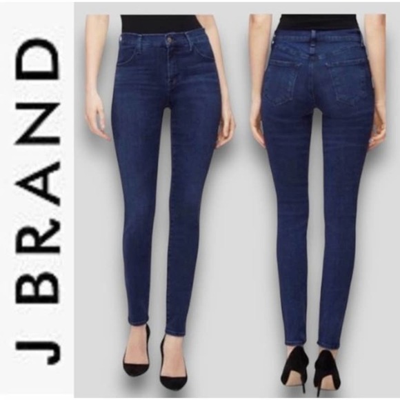 J BRAND WOMEN'S SEXY Y2K SKINNY JEANS ZIP ANKLE BLUE - 30 - Picture 1 of 8